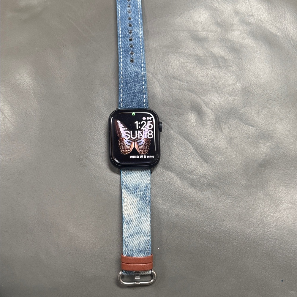 Apple Watch series7 Smartwatch with Denim Strap